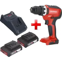 Rothenberger RO DD55 Akku Bohrschrauber 18 V 55 Nm Brushless AMPShare + 2x Akku 2,0 Ah + Ladegerät