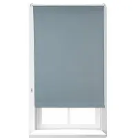 Relaxdays 2 x Verdunkelungsrollo, Hitzeschutz, Thermo Rollo Klemmfix, blickdichtes Seitenzugrollo 70x165, Stoff 66 cm, grau