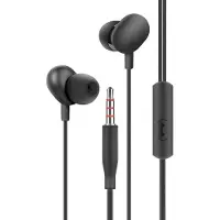 Fontastic Essential In-Ear Stereo-Headset Beans Rufannahme-Taste, Mikrofon, Soft Black