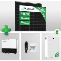 Growatt 13,95 kWp PV-Komplettpaket mit 10 kWh Batterie inkl. ARK-Kabel | JA 465W Black Frame JAM54D40 LR | inkl. 0 % MwSt. für Privatkunden