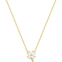 Luxenter Halskette aus 18K Gelbgold mit Brillant Zirkonia - Trak