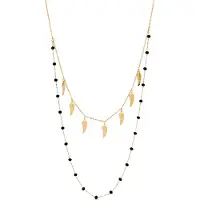 Luxenter Onyx Halskette aus 18k Gelbgold - Omka