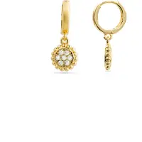 Luxenter Ohrringe aus 18k Gelbgold mit Brillant Zirkonia - Abdau