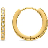 Luxenter Ohrringe mit glänzenden Zirkonia in 18K Gold - Ariuk
