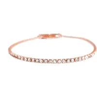 Luxenter Brillant-Zirkonia-Armband aus 18 Karat Roségold - Kayla