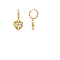 Luxenter 18k Gelbgold plattierte Brillant Zirkonia Ohrringe - Daton