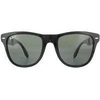 Ray-Ban WAYFARER FOLDING CLASSIC, Erwachsener, Uni, Quadratisch, Schwarz, Polarisierte Linse, Nylon