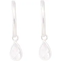 Luxenter Sterling Silber 925 Ohrringe mit rhodiniertem Brillant Zirkonia - Essential