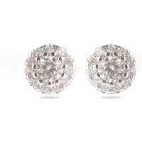 Luxenter Sterling Silber 925 Ohrringe mit rhodiniertem Brillant Zirkonia - Thib