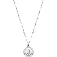 Luxenter Rhodium plattierte Brillant-Zirkonia Halskette - Alphabet