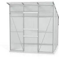 Pergart Vitavia, Aktionsangebot (inkl. 60 Euro Zubehör): Gewächshaus "Fokus 4450" inkl. Stahlfundamentrahmen, aluminium eloxiert, 3,7 m², 6 mm HKP
