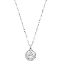 Luxenter Rhodium plattierte Brillant-Zirkonia Halskette - Alphabet