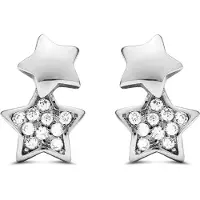Luxenter Sterling Silber 925 Ohrringe mit rhodiniertem Brillant Zirkonia - Lili