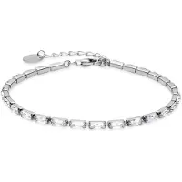 Luxenter 925 Sterling Silber Armband mit rhodiniertem Brillant Zirkonia - Alku