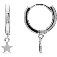 Luxenter 925 Sterling Silber rhodinierte Ohrringe - Stern