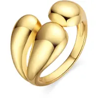 Luxenter Ring mit 18-karätiger Vergoldung - Ruven