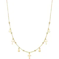 Luxenter Halskette aus 925er Sterlingsilber mit 18 Karat Gelbgold - Cirai