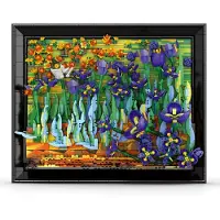 ReoBrix Iris-Wandbild Klemmbaustein Set 3480 Teile