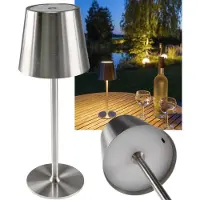 Chilitec LED Akku-Tischleuchte Foco Tenda 2900K IP44 Touchschalter 30cm
