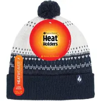 Heat Holder - Damen / Frauen gestrickte Beanie Bommelmütze mit Pom Pom
