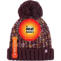 Heat Holder - Thermische Winterbommelmütze für Damen mit großem Pom Pom
