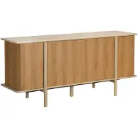 Oviala Business Sideboard in Holzoptik 4 Türen 180 cm Creme