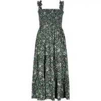 Apricot Druckkleid "Ditsy Midikleid" mit floralem Muster