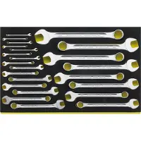 Stahlwille 96830885 TCS 13A/23 3/16-1 1/8 Ring-Maulschlüssel-Satz Schlüsselweite (Metrisch) 8 - 19 mm
