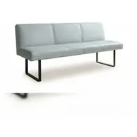 KAWOLA Esszimmerbank ELEEN Leder hellblau 223cm