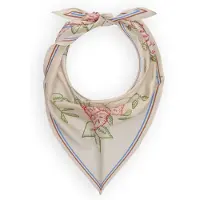 Becksöndergaard Damen Schals Efloria Triangle Taby Scar - Creme - Größe ONESIZE