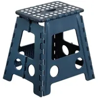 Kesper Sitzhocker, faltbar, blau, 31x22x39cm, Kunststoff