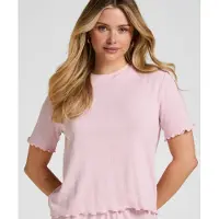 Hunkemoller Pyjama Top Pointelle Rosa