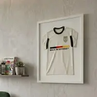 K-Möbel Premium Echtholz Trikotrahmen Weiß 40x50 cm für Kindertrikots & Fan Shirts