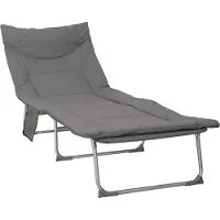 vidaXL Klappbare Sonnenliege mit Kissen 2 pcs Anthrazit