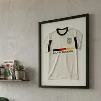 K-Möbel Premium Echtholz Trikotrahmen Schwarz 40x50 cm für Kindertrikots & Fan Shirts