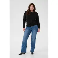KAFFE CURVE Kurzarm-Bluse KCmary Kurzarm-Bluse Tight fit