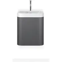 Duravit Möbelwaschtisch Happy D.2 Plus 40x36cm, 1 T, An li, m HL, graph matt