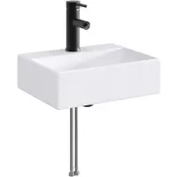 Syfax Waschbecken fürs Badezimmer Matt Schwarz 39 x 30,5 x 12,5 cm