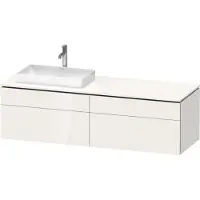 Duravit Waschtischunterschrank L-Cube 162x55x48,2cm, 2 SBK, wd, AS li, we. hgl