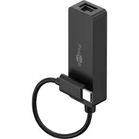Goobay USB-C-Ethernet-Adapter, schwarz
