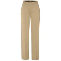 Toni Schlupfhose "Sue Wide Chino", Damen, Gr. 40, N-Gr, sand, Web, Obermaterial: 87% Baumwolle, 10% Polyamid, 3% Elasthan, lang, Hosen Schlupfhose, mit bequemem Dehnbund - auch in Kurzgröße erhältlich