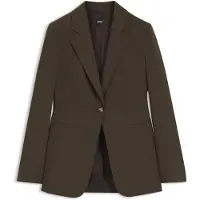 BOSS Einreihiger Blazer aus melangierter Schurwolle Grösse 44