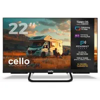 Cello 22″ Smart Camping LED TV mit TizenOS by Samsung, Triple Tuner, Pitch Perfect Sound, 12V/24V/230V Multispannung – ideal für Wohnmobil & Wohnwagen