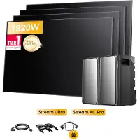 EcoFlow Balkonkraftwerk mit Speicher 3840Wh, Stream Ultra All-in-One Speicher, Sunpro 1920W BC Solarmodule für Balkonkraftwerk 0% VAT
