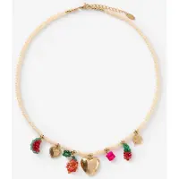 Sissy-Boy Kette Mit Perlen Und Anhängern - Creme