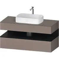 Duravit Waschtischunterschrank Qatego 120x55x60cm, E sw/Bas m, Pl, Nischenb