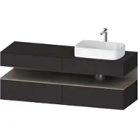 Duravit Waschtischunterschrank Qatego 160x55x60cm, ba m/Gr m, Pl, Beck. re