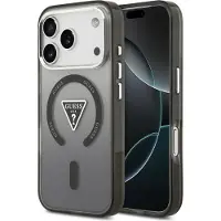 GUESS Tasche für IPHONE 17 Pro kompatibel mit MagSafe GUHMP17LHGTMLCGK (IML Gradient W/ Triangle Logo) schwarz