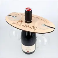 Markenlos Weinglashalter aus Holz | Praktisches Geschenk für Weinliebhaber | Holz Weinständer | Geschenkidee für Mädelsabend