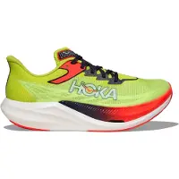 Hoka One One U Rocket X 3 - neon yuzu / squid ink, Größe:7.5